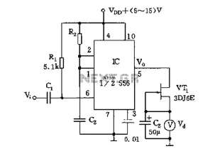 555 tachometer circuit diagram