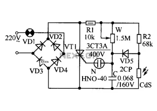 Automatic light regulator circuit diagram