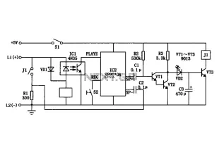 Automatic telephone answering circuit diagram