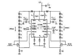 Automotive LED driver circuit diagram LT3486