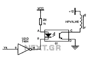 High pressure natural gas shutoff valve drive circuit diagram