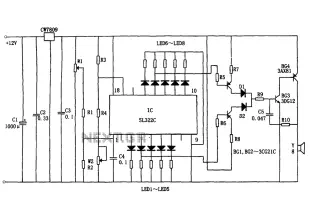 Hydraulic oil Automotive LED Alarm SL322C schematic