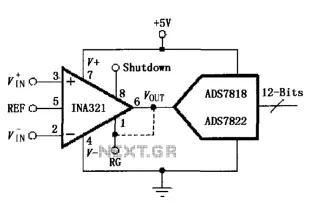 INA321 322 a direct drive capacitive input of the A D converter Figure