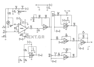 INA326 327 a single power PID Proportional - Integral - Derivative temperature control loop circuit