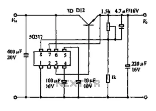 Integrated voltage regulator circuit diagram 5G317 TV application