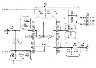 RF2132 linear power amplifier circuit diagram