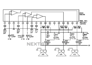 TV audio circuit diagram TA8218AH
