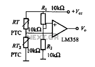 Thermistor basic application circuit b