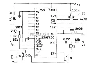 Use SR9F26C ordinary language learning machine tape recorder and circuit diagram