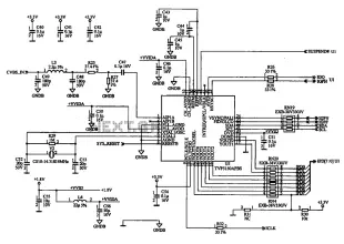 External audio spectrum display circuit diagram