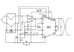 XTR112 114 thermocouple measuring circuit diagram of a loop