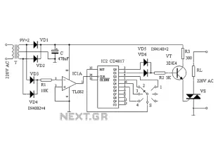 Zero-power regulator circuit diagram