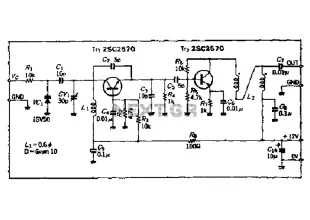 50 to 150MHz high frequency VCO circuit