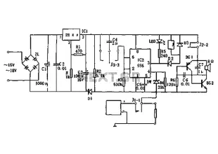 555 DC power supply circuit diagram of a protection device
