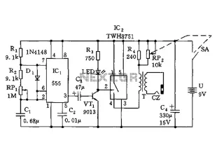 555 simple electronic circuit diagram massage