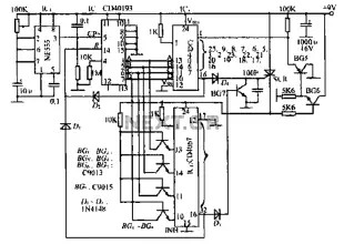 A thirty light water digital control circuit