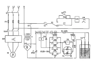 Automatic level control circuit diagram of the four