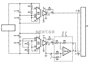 Battery monitoring instrumentation amplifier circuit diagram ISO120 and INA105 multiplexer 600V battery system