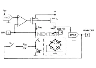 Bridge the digital pressure signal conditioner MAX1458 excitation circuit diagram