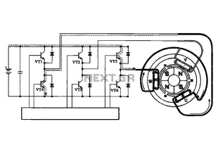 Brushless motor rotor a stator and a drive circuit