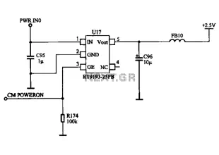 Camera power supply circuit