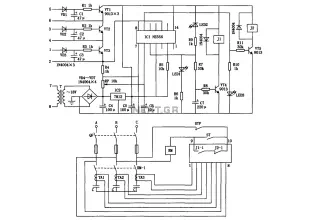 Capacitance compensation circuit diagram of a power protection