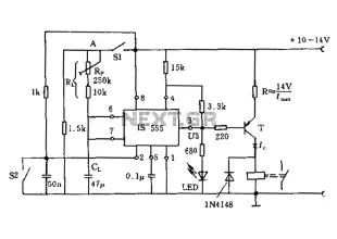 Car or room timer alarm circuit diagram