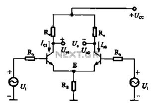 Common mode signal of emitter-coupled differential amplifier circuit a
