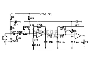 Cordless telephone voice processing circuit diagram