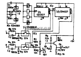 Discrete components stereo encoder circuit diagram