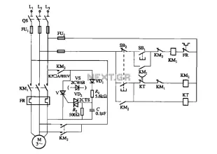 Dynamic braking circuit control thyristor