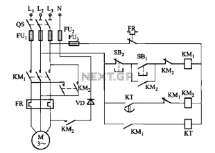 Interface circuit fsk modulation and power lines