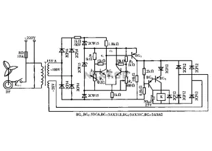 Fan automatic control circuit