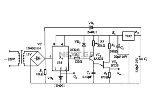 From power fluctuations of one single-junction transistor trigger circuit