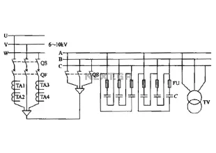 High-pressure centralized compensation capacitor circuit
