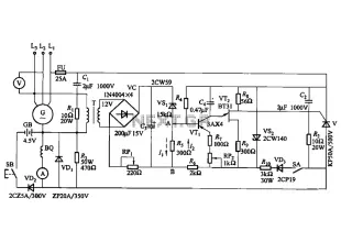 KL-25 type automatic thyristor excitation device circuit