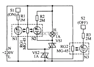 Lamp touch switch circuit diagram