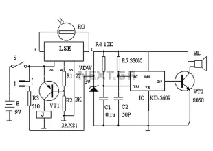Light control principle circuit rooster crows