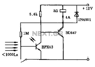 Photo interrupter circuit diagram