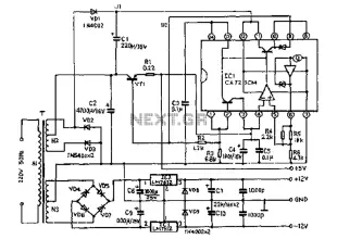 Precision tandem type power supply circuit diagram