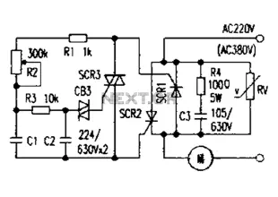 Simple and practical power SCR trigger circuit diagram
