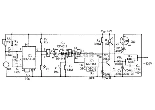 Sound and light double control switch socket electrical circuit diagram