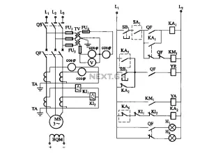 Synchronous motor full voltage start-up circuit