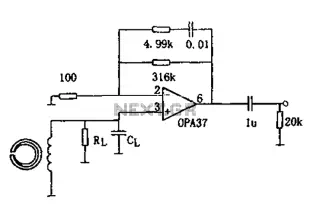 Use opa37 composed of the head preamplifier circuit diagram