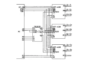 8255 uses 64 input expansion interface circuit