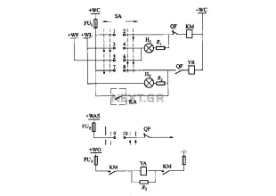 Breaker control signal circuit of the electromagnetic actuator