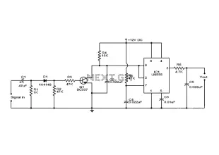 Conversion using LM555 timer circuit diagram