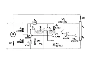 DC generator automatic voltage regulator circuit