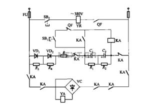DK-1 type control box using the AC electromagnet closing circuit