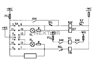 DW10M-200 400 600 type excitation switch control circuit